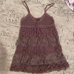 Super cute lacey tank top